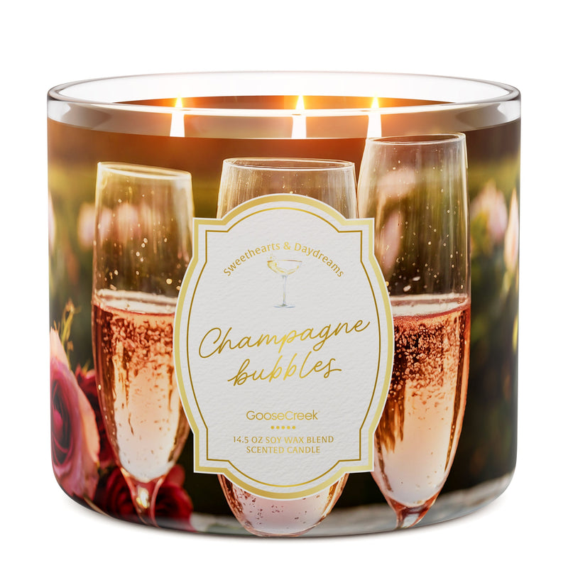 Champagne Bubbles 3-Wick Candle U0233